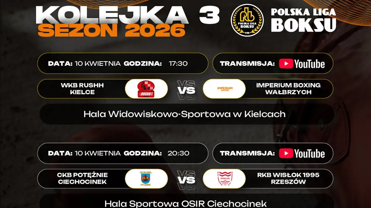 Polska Liga Boksu: drugie zwycięstwo Pomorzanina i pierwsze RTX Golden Team